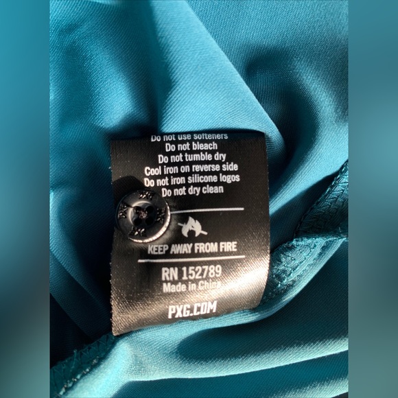 PXG Parsons Extreme Golf Polo Shirt Mens S Aqua Blue Short Sleeve Stretch Logo - Picture 11 of 11